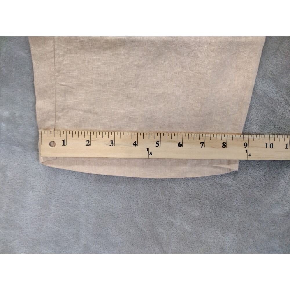 NWT Quince 100% Linen Wide Leg Pants Womens Large Flax Beige Beach Quiet Luxury - Picture 13 of 13